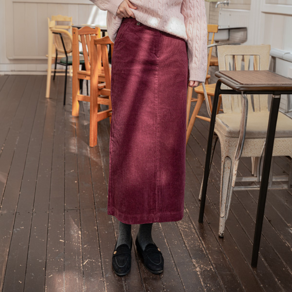 키작아도 Corduroy Skirt (비죠일자밴딩)