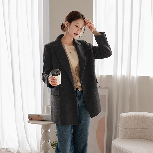 에뜨왈 Wool 핸드메이드 Harp Coat