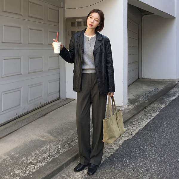 Perfect Pants 102ver (Warm Touch One-Pin Tuck Slacks)