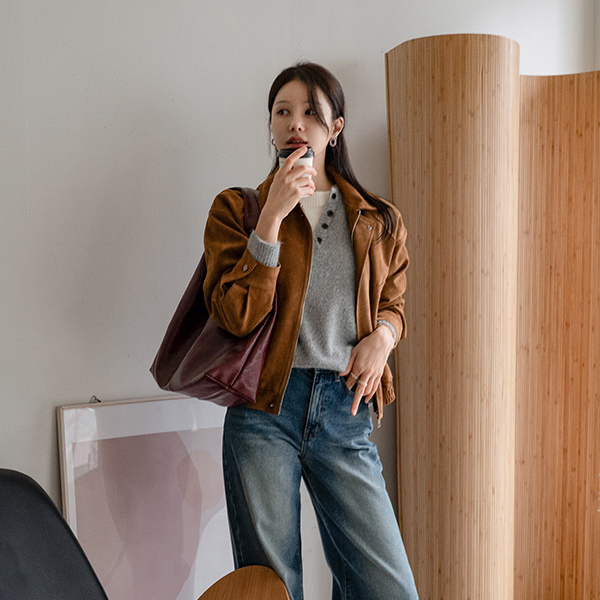 헨리 layered 보송 Knitwear