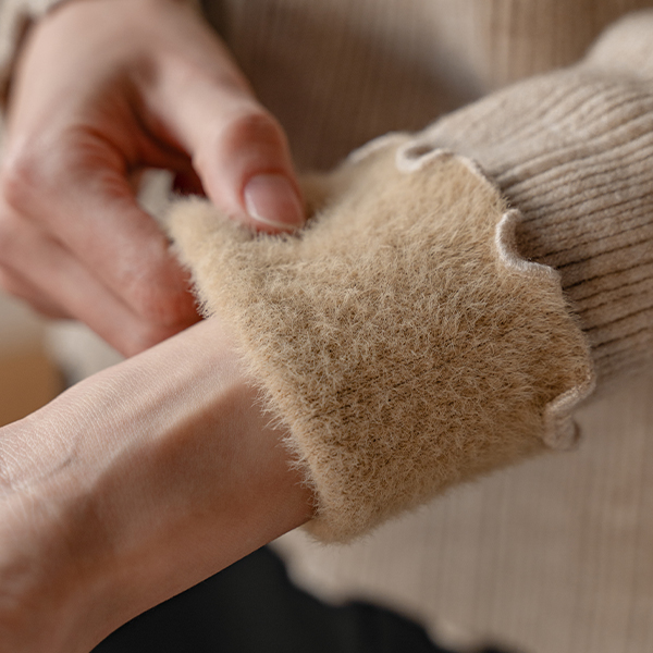 Wave Mink Half Turtleneck Knitwear
