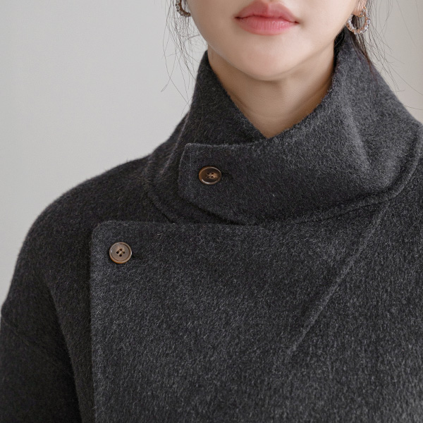 Pound Double Wool Mid Coat