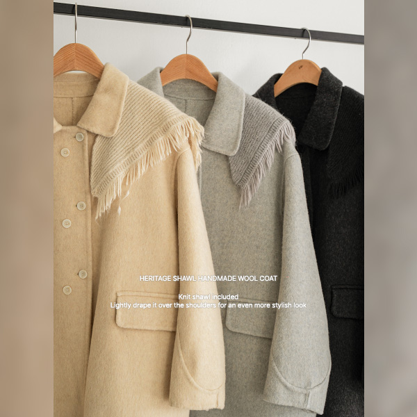 Heritage Shawl Handmade Wool Coat