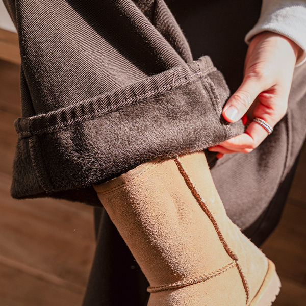 Lunch In-banding Wide Fleece Lined Pants
