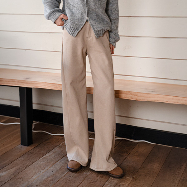 Lunch In-banding Wide Fleece Lined Pants