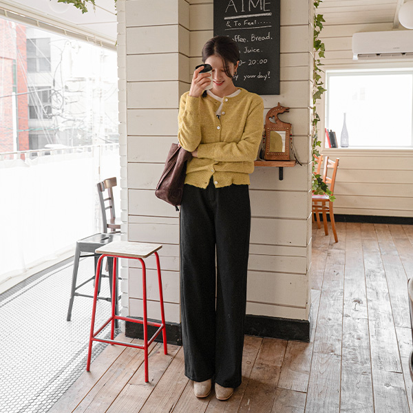 Lunch In-banding Wide Fleece Lined Pants