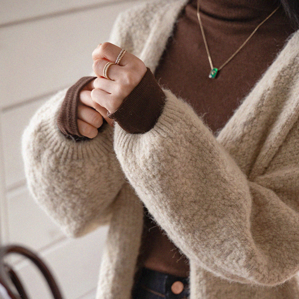 Macaron Cozy Knitwear Cardigan