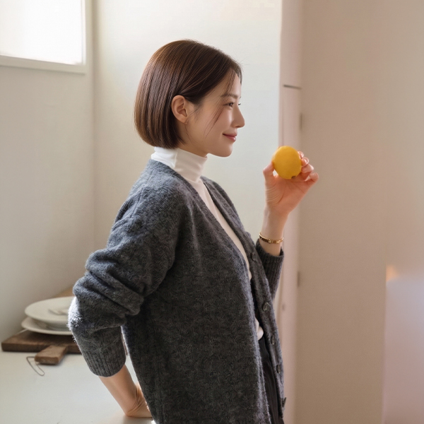 [Special Planning Price] Cozy Balloon Wool Cardigan