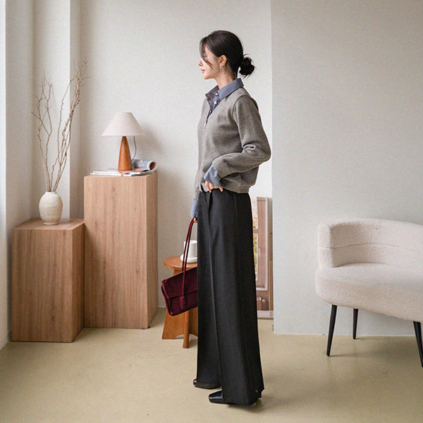 Check Shirt layered Cardigan